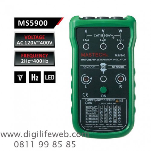 Three Phase Rotation Indicator Mastech Ms